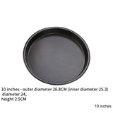 3pcs Non-Stick Carbon Steel Pizza Pan Oven Baking Trays Mold