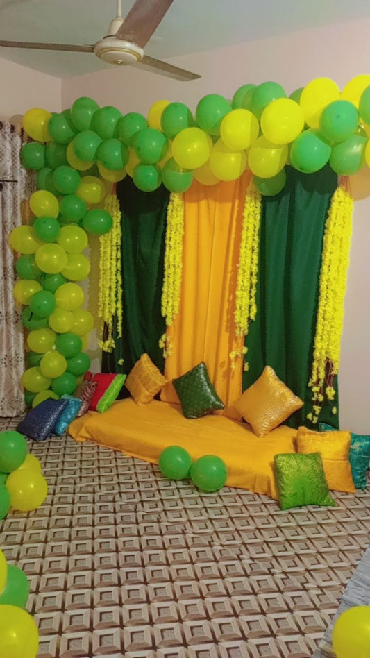 Mhendi mayo decoration setup