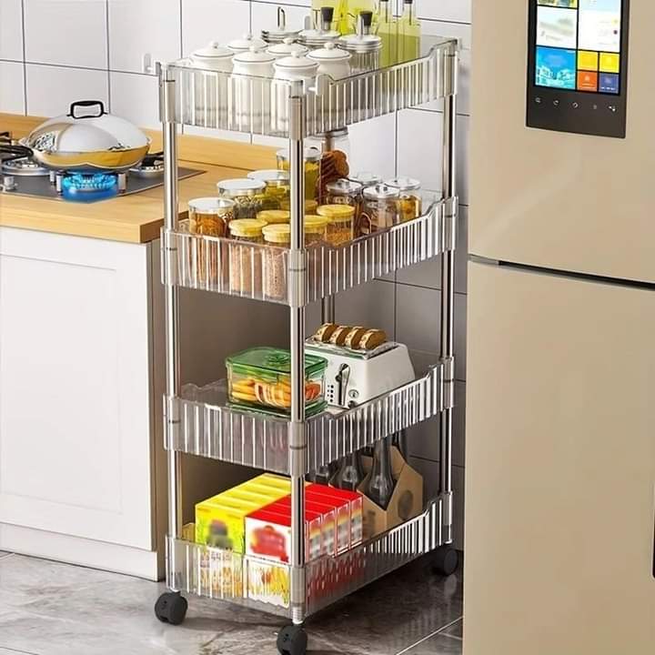 Luxury 4 Layer Acrylic Trolley