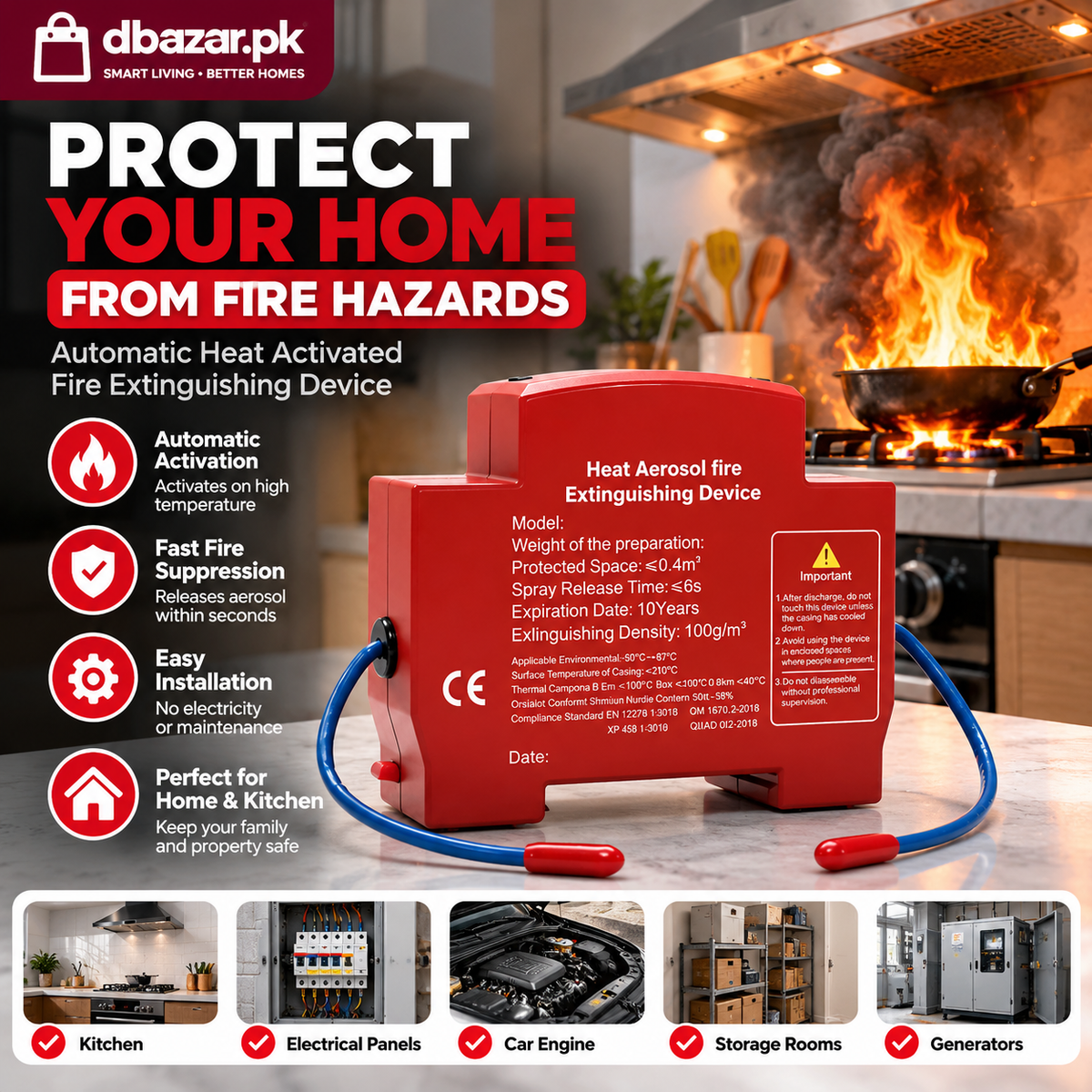Automatic Fire Extinguisher Device