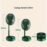 Rechargeable telescopic summer fan