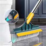V Shaped Floor Cleaning Scrub Brush wiper 2 in 1 Magic Broom Multifunctional Flexible Mop
