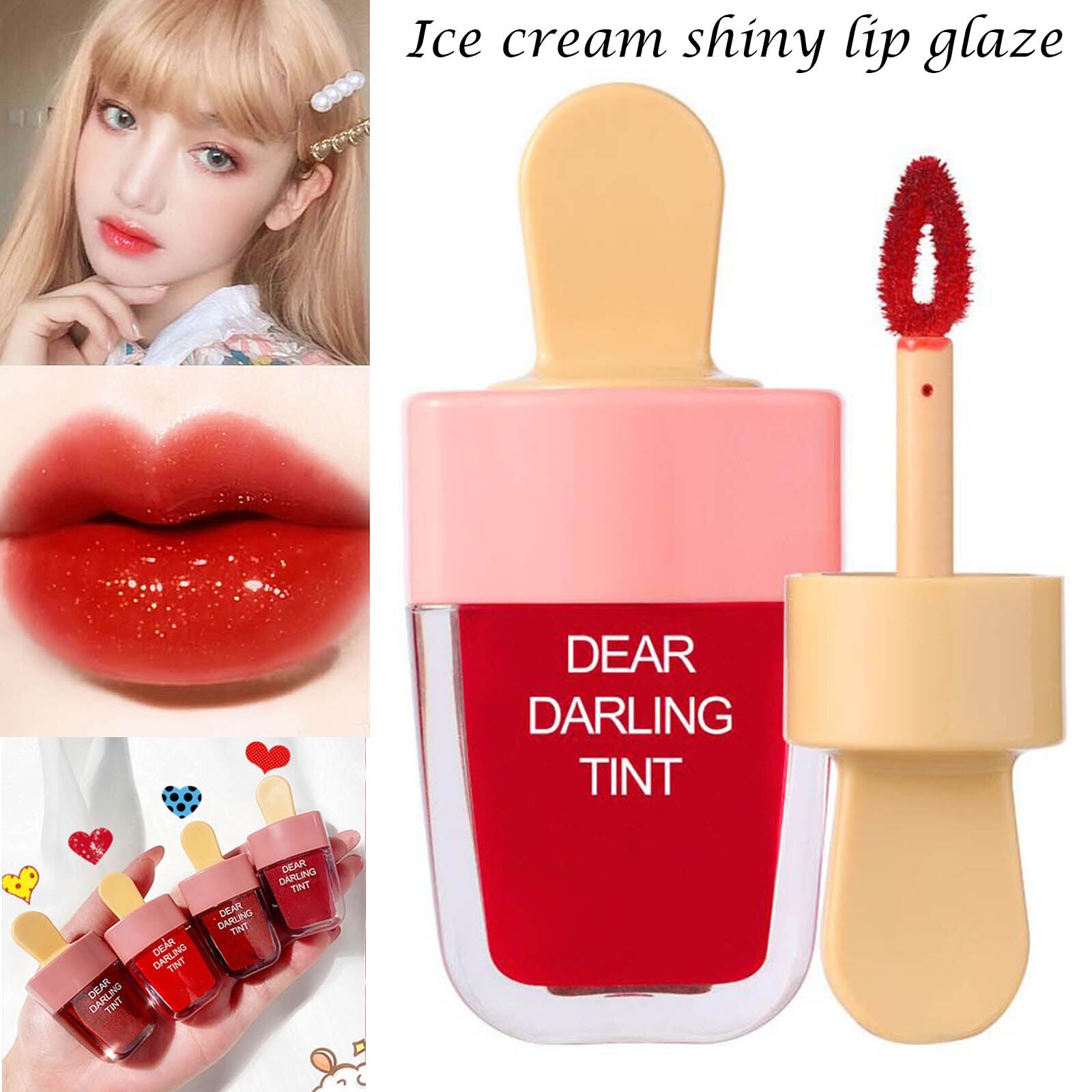 Ice Cream Shining Lip Glaze Long Lasting Lip Tint