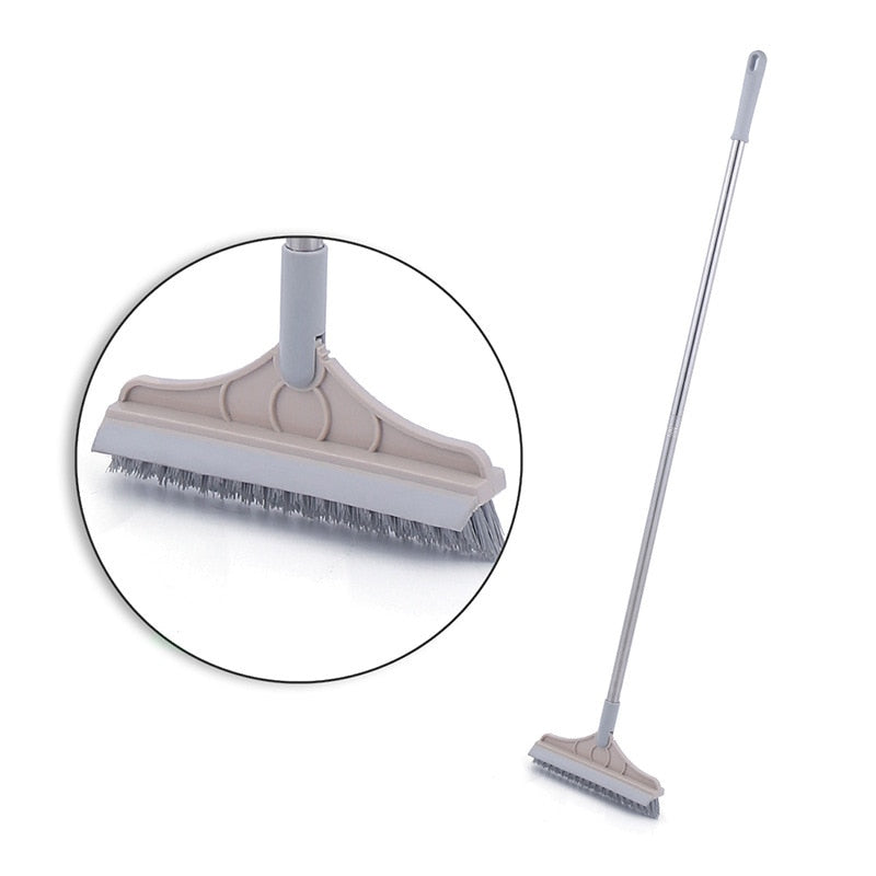 V Shaped Floor Cleaning Scrub Brush wiper 2 in 1 Magic Broom Multifunctional Flexible Mop