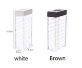 Transparent Spice Jar Set Salt and Pepper Seasoning Bottle Colorful Lid