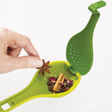 1pcs Green Cooking Spoon Kitchen Accessories Long Handle Seasoning Soup Tool