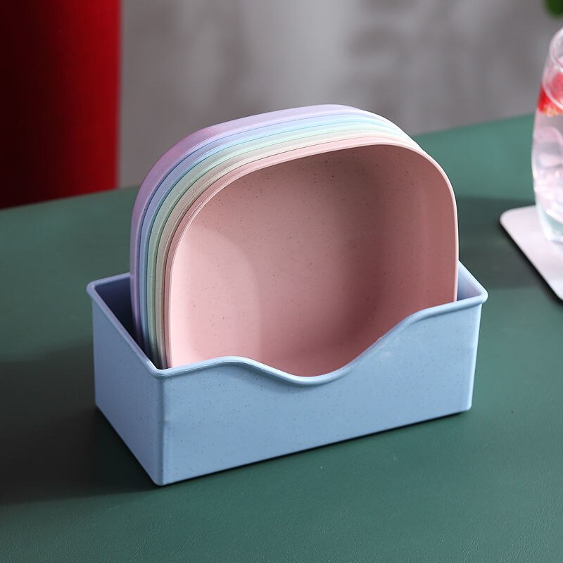 10pcs tableware baby eating tableware set with stand