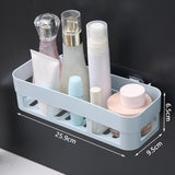 Bathroom Shelf Organizer Toilet Adhesive Shampoo Gel Storage Basket