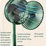 Rechargeable telescopic summer fan