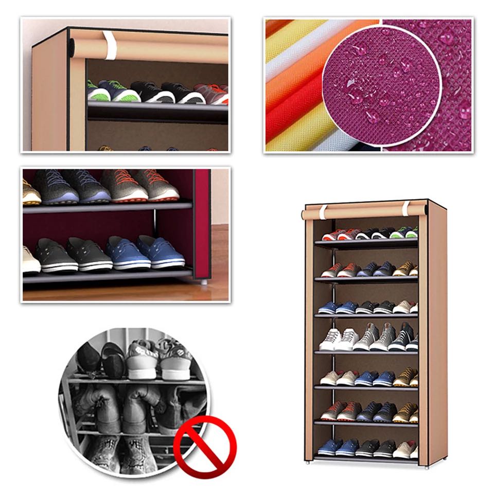 5 layer Shoerack Door Shoe Cabinets Shoes Organizer