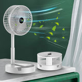 Rechargeable telescopic summer fan