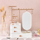 Jewelry Storage Box Necklace Earring Display Fashion Big Capacity Cosmetic Storage Box