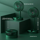 Rechargeable telescopic summer fan