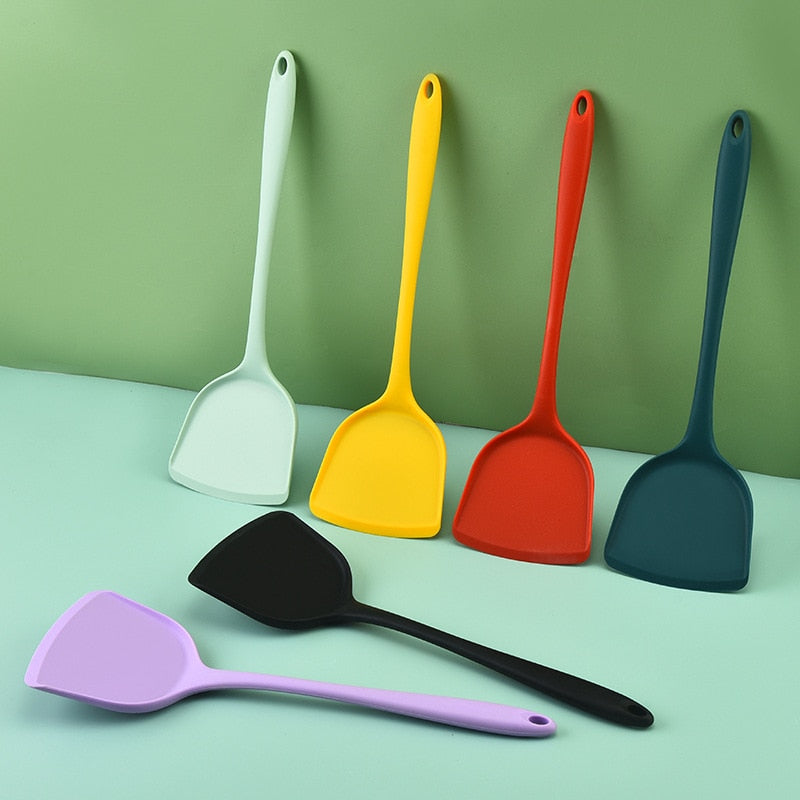 1pcs Non-stick Cooking Shovel Integrated Silicone