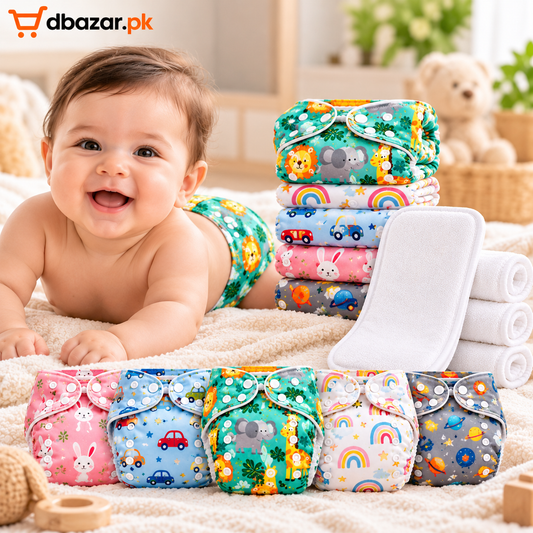 Reusable Washable Baby Diapers – Soft & Comfortable Cloth Nappies