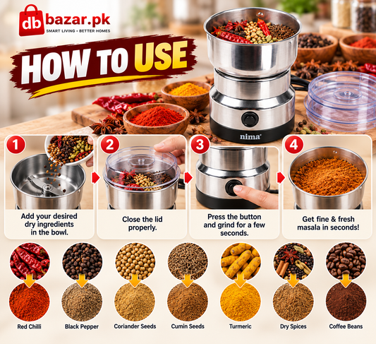 Nima Electric Spice & Masala Grinder