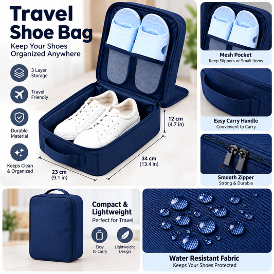 Smart Travel Shoe Organiser – Pack with Ease