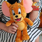 Tom and jerry plush toy pair