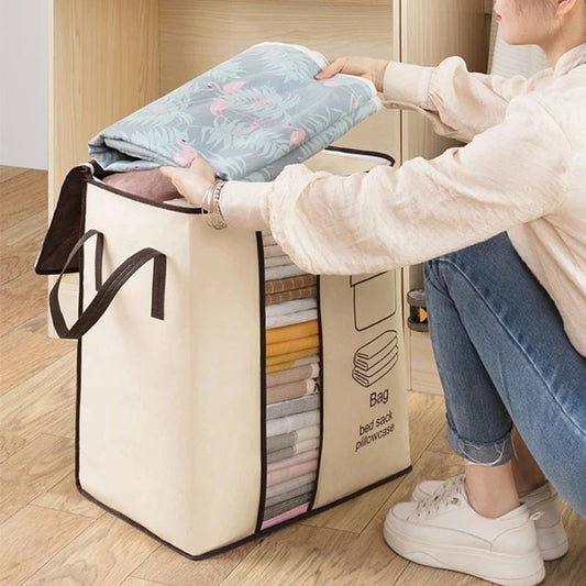 Non-Woven Fabrics Transparent Visual Window for Quilt Storage Household Items clothing quilt Storage Bag