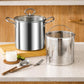 Stainless steel deep frying cooking pot ( 3.5 liter )