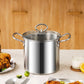 Stainless steel deep frying cooking pot ( 3.5 liter )