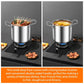 Stainless steel deep frying cooking pot ( 3.5 liter )