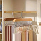 Wooden material wardrobe multi hooks hanger