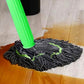 Self drying microfiber floor cleaning mop