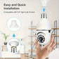 360 rotate bulb holder mini wifi camera