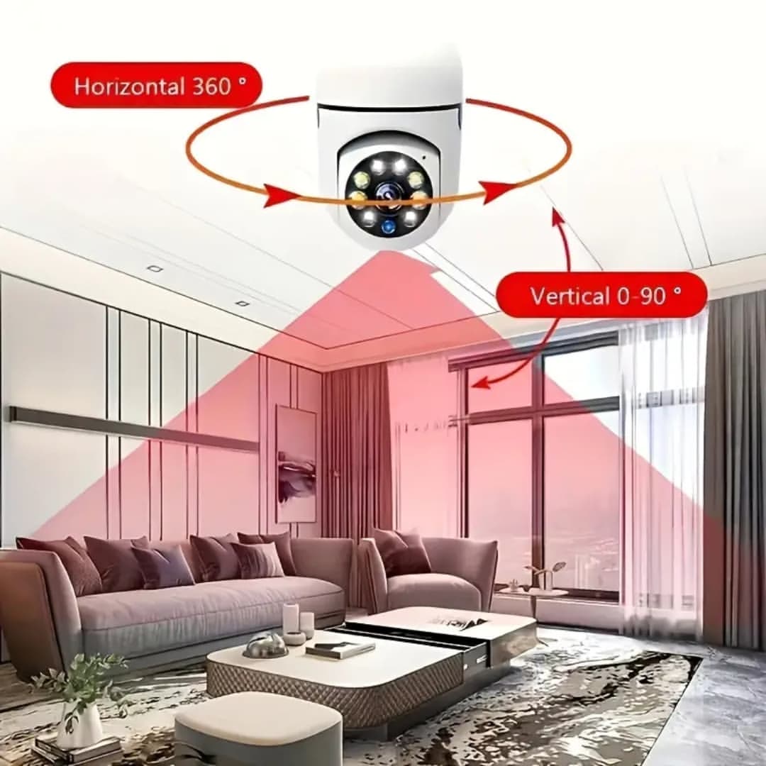 360 rotate bulb holder mini wifi camera