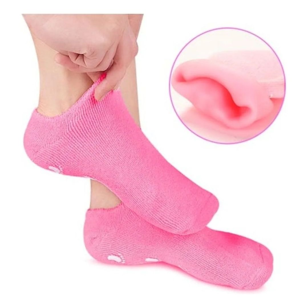 Reusable Gel Moisturising Anti Cracked Heel Socks, Pain Relief Feet Care Protector, Full Length Silicone Foot Protector, Foot Spa Pedicure Silicone Sock