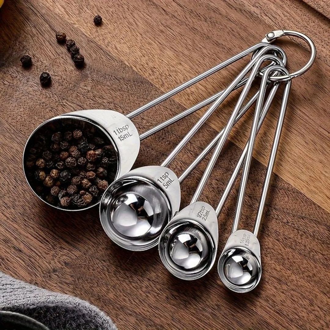 5Pcs Stainless Steel Measurement Spoon Set