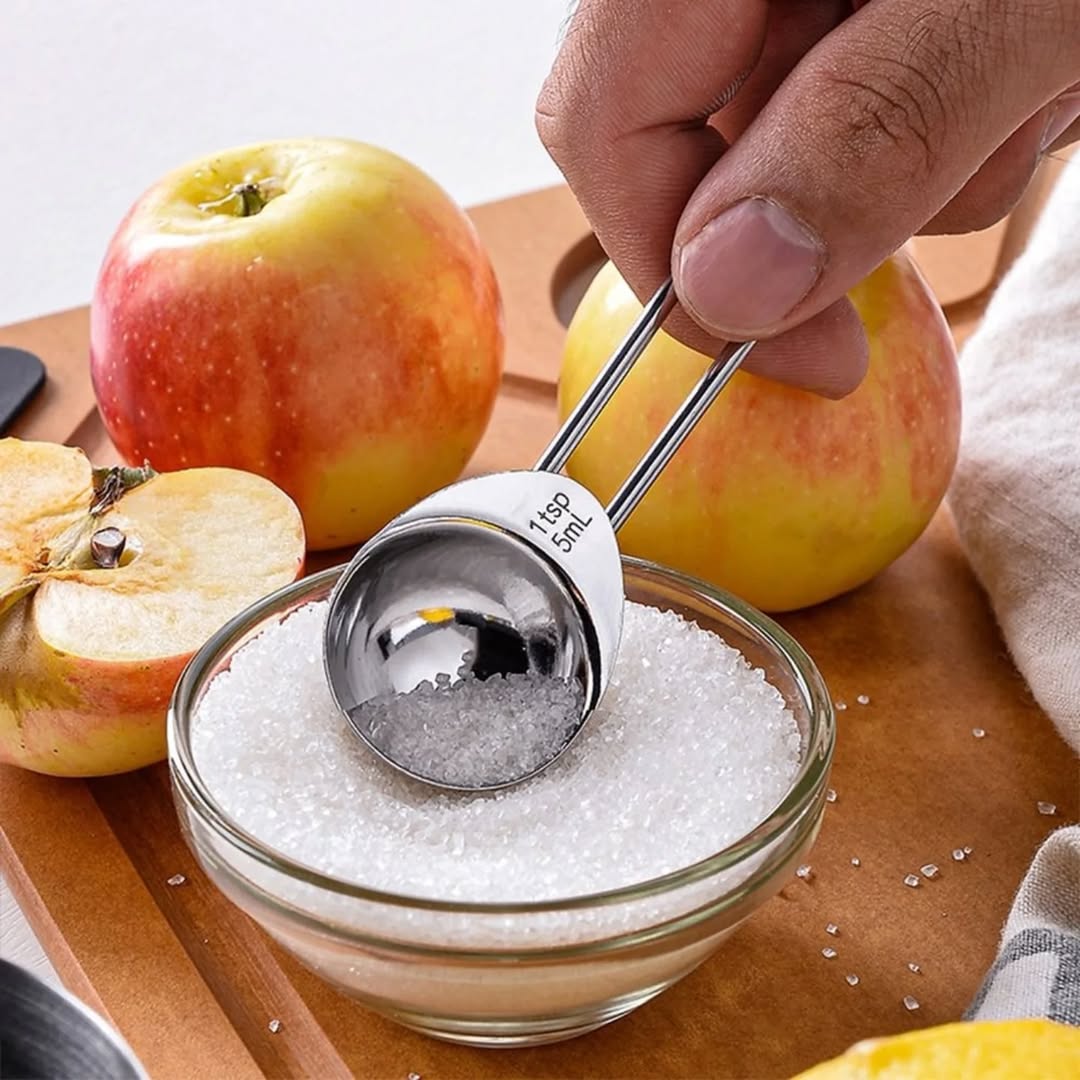 5Pcs Stainless Steel Measurement Spoon Set