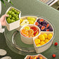 Premium Quality Acrylic 360 Rotate Dry Fruit Storage container Serving Tray