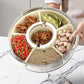 Premium Quality Acrylic 360 Rotate Dry Fruit Storage container Serving Tray