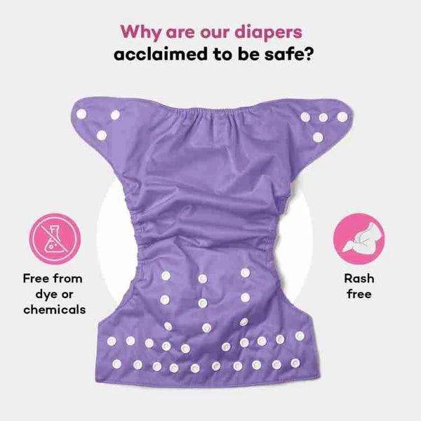 Reusable Washable Baby Diapers – Soft & Comfortable Cloth Nappies