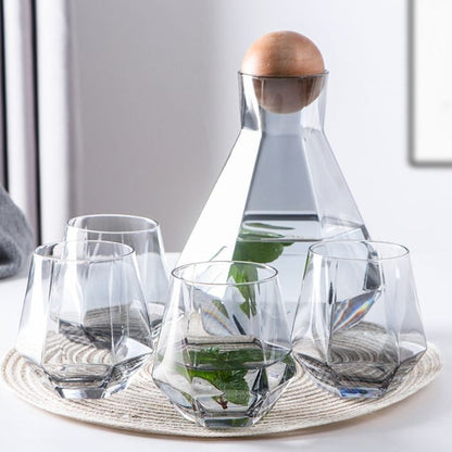 Crystal Glass Water Pitcher Kettle Water Jug