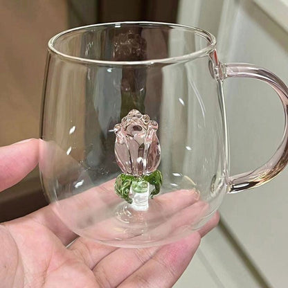 3d Transparent Heat Resistant Glass Cup