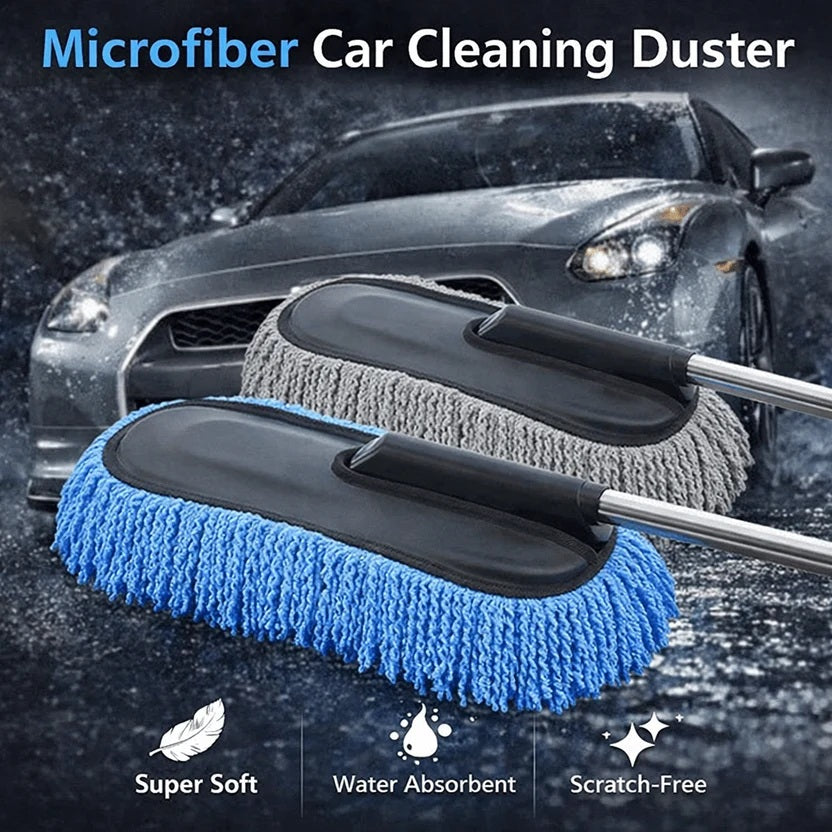 Best Microfiber Car Cleaning Duster | Telescopic Handle Exterior & Interior Cleaner
