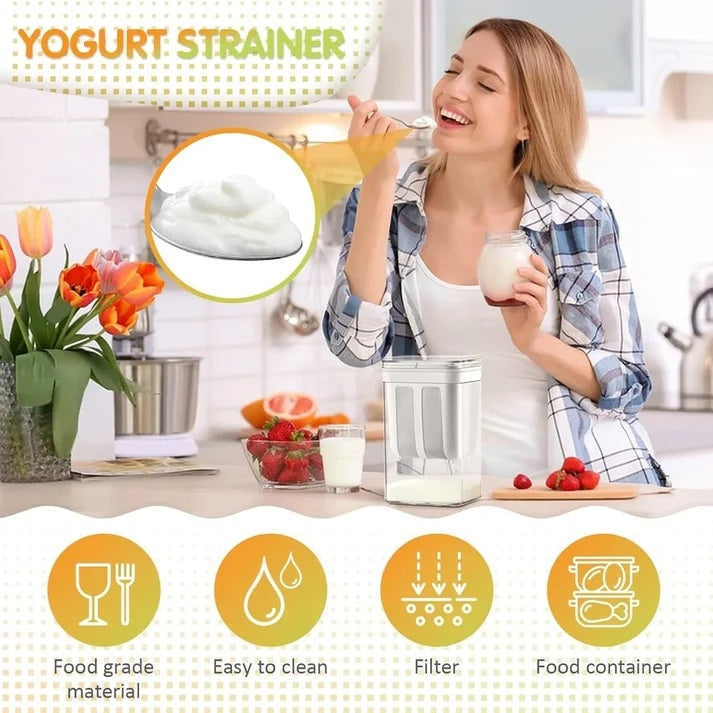 1100ml Greek Yogurt Filter Strainer – Homemade Greek Yogurt Maker