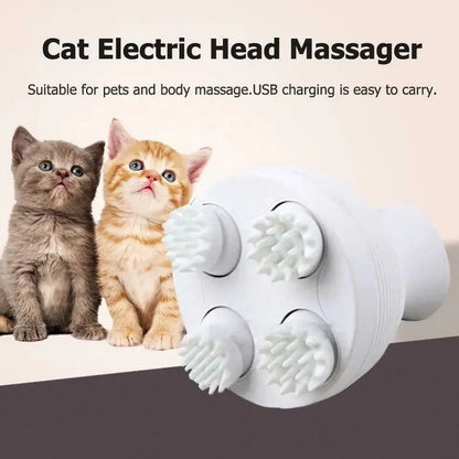 Cat Claw Head Massager, Electric Head Massager, Wireless Scalp Massager, Long Grasping Hand Scalp Massager, Automatic Rotate Massager, Portable Silicon Head Muscle Relaxing Device