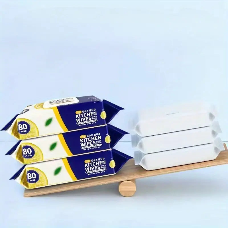 Heavy Duty Kitchen Wipes (80Pcs)