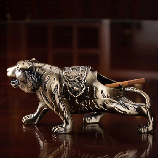 Creative Tiger Style Ashtray With Lid