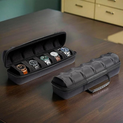 5 Slot Luxury Men's Watch Box - Premium Wristwatch Storage Case