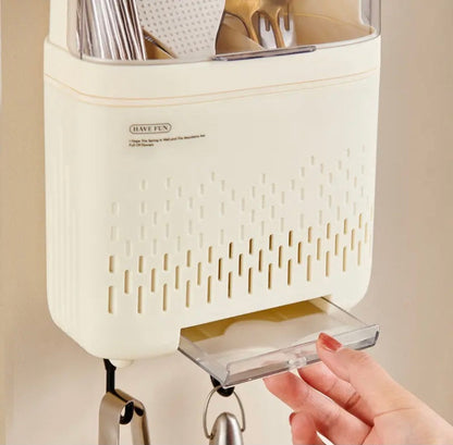 Wall Mounted Premium Quality Kitchen Cutlery Storage Organizer