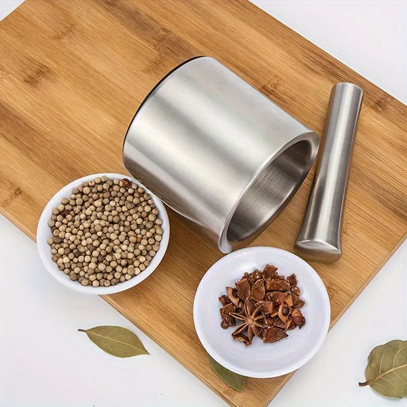 Generic Stainless Steel Mortar And Pastel (Hawan Dasta)