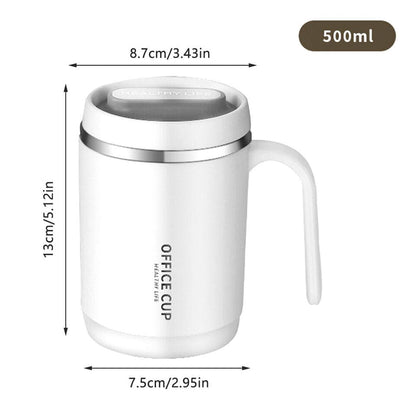 Travel Insulated Carry Mug With Handle (Stainless Steel)