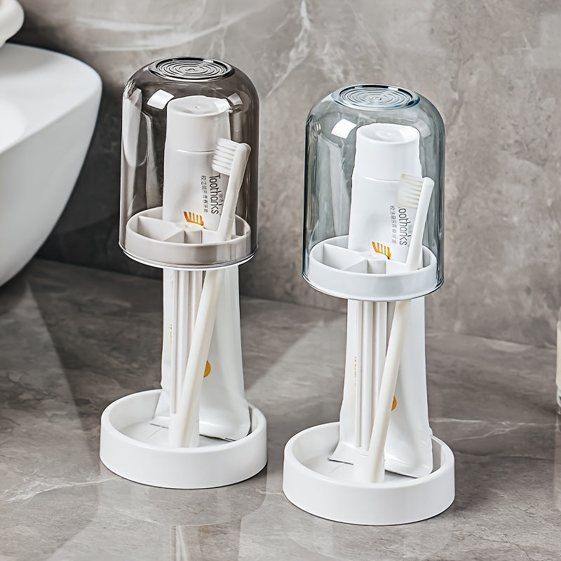 Portable Toothbrush Holder With Mouthwash Cup