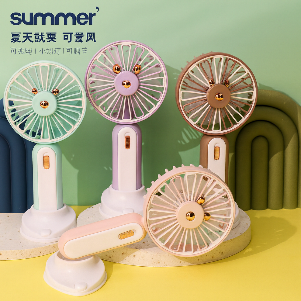 Portable Mini Hand Fan Flower Shape