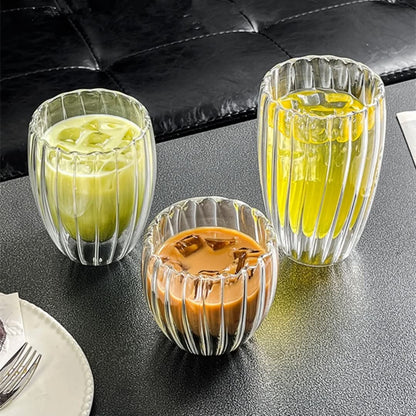 Stripe Double Wall Borosilicate Glass